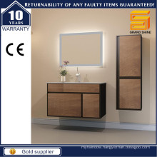 MDF Melamine Mixed Lacquer Bathroom Vanity with LED Backlit Mirror